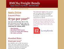 Tablet Screenshot of bmc84bonds.com